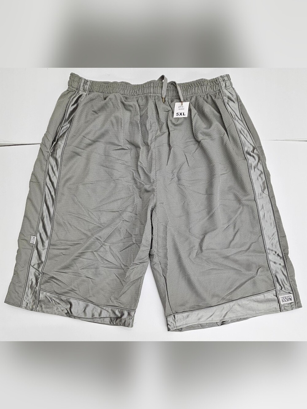 Men's Pro Club Athletic Mesh Shorts - Gray, 5XL